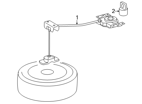 2017 Toyota Highlander Spare Tire Carrier Diagram