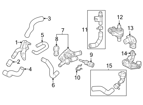 2022 Toyota Corolla Cross Hoses, Lines & Pipes Diagram