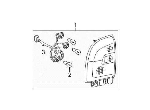 2004 Toyota RAV4 Tail Lamps Diagram