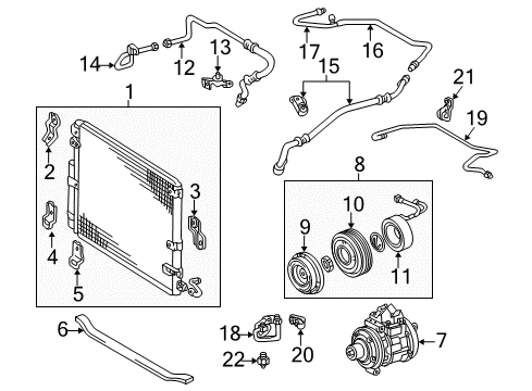 Pipe, Cooler Refrigerant Suction, C, Passenger Side Diagram for 88717-6A190