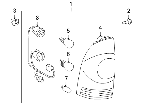 2014 Toyota Tacoma Tail Lamps Diagram