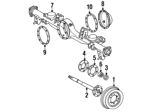 1992 Toyota Land Cruiser Rear Brakes Diagram