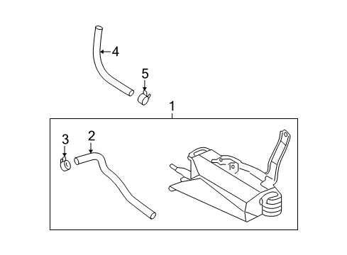 2010 Toyota Highlander Oil Cooler Diagram for 32920-48121