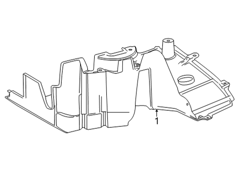 2018 Toyota Mirai Splash Shields Diagram