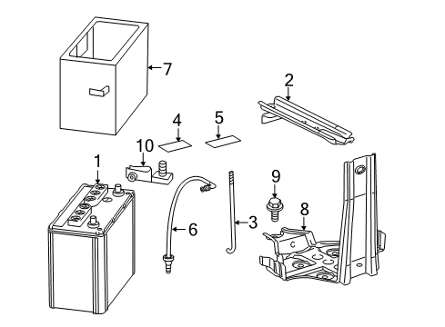 2011 Toyota Highlander Battery Diagram for 28800-31292