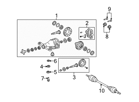 Bolt Diagram for 90109-A0054
