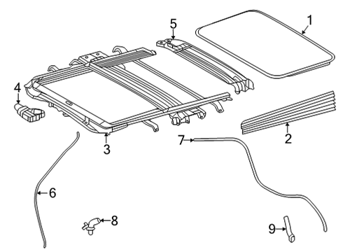 2022 Toyota Sienna Sunroof Diagram