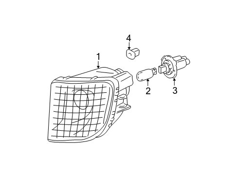 2004 Toyota RAV4 Signal Lamps Diagram