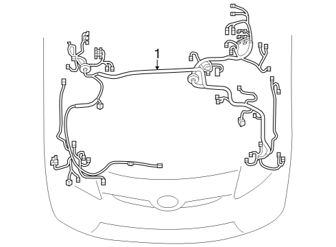 2023 Toyota Prius AWD-e Wiring Harness Diagram