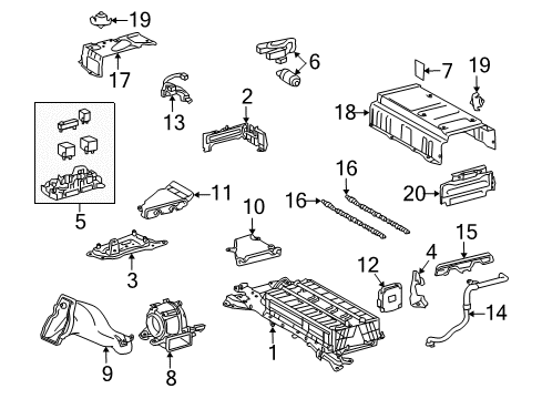 2011 Toyota Prius Junction Block Diagram for G92Z0-47011