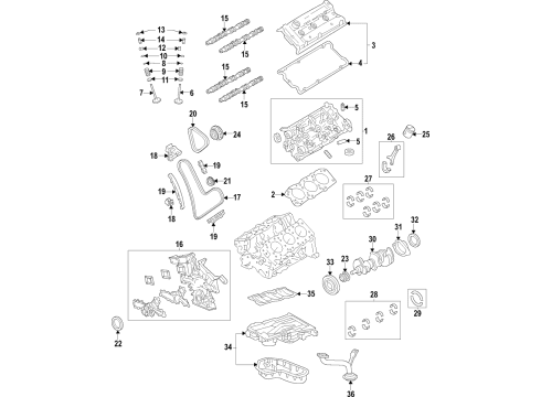 2021 Toyota Highlander Engine Parts & Mounts, Timing, Lubrication System Diagram 4 - Thumbnail