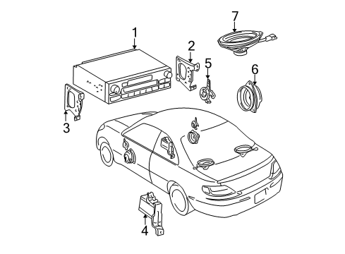 2000 Toyota Solara Sound System Diagram