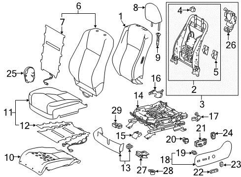 2017 Toyota Highlander Power Seats Diagram