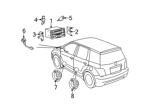 2006 Scion xA Sound System Diagram