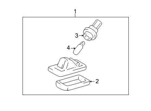 2005 Toyota Land Cruiser License Lamps Diagram