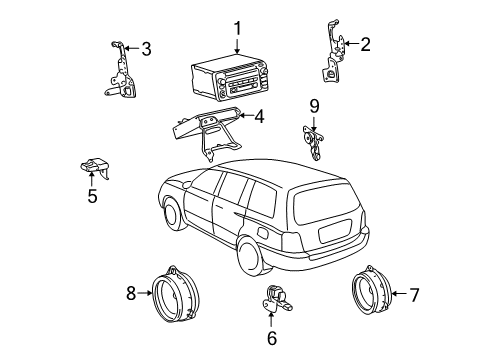 2004 Toyota Highlander Sound System Diagram