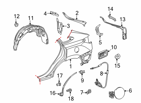 Screw, With Washer Tapping Diagram for 90080-15097