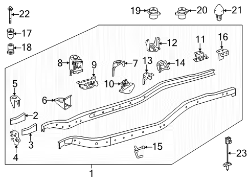 2019 Toyota Tundra Frame & Components Diagram 1 - Thumbnail