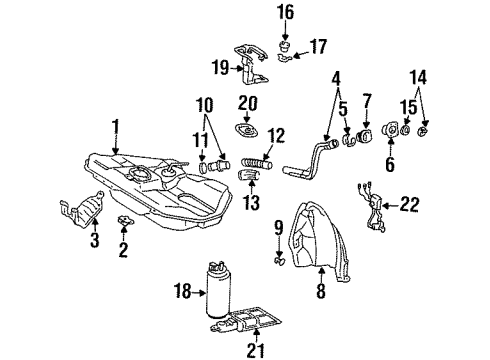 1996 Toyota Paseo Throttle Cable Diagram for 78180-16440