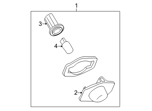 2009 Scion xD License Lamps Diagram
