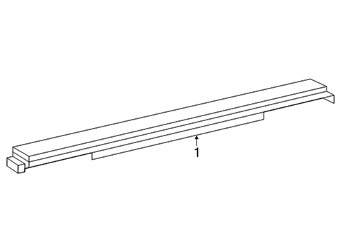 2021 Toyota Venza Exterior Trim - Roof Diagram 1 - Thumbnail