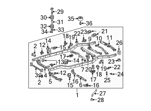 Stopper, Cab Mounting Cushion Diagram for 52216-60010