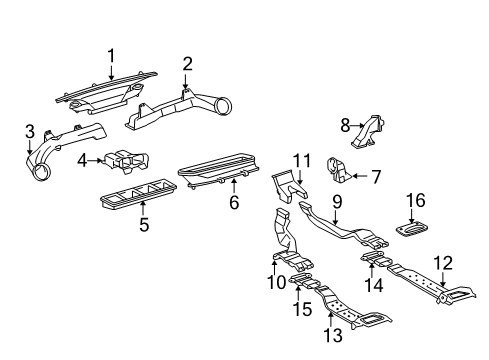 2010 Toyota RAV4 Ducts Diagram