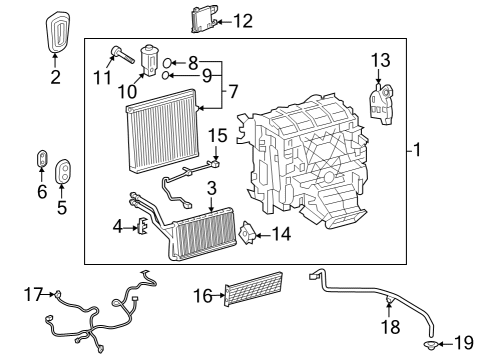 Grommet (For Cooler Unit Drain Hose) Diagram for 88888-47010