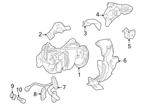 2024 Toyota Sequoia Turbocharger & Components Diagram