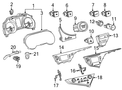 2018 Toyota Camry Automatic Temperature Controls Diagram 6 - Thumbnail