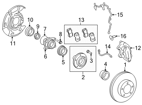 2018 Toyota Tundra Front Brakes Diagram