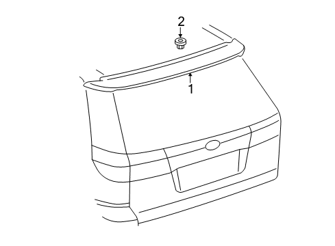 2020 Toyota Sienna Rear Spoiler Diagram