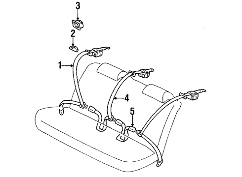 1999 Toyota Avalon Seat Belt Diagram