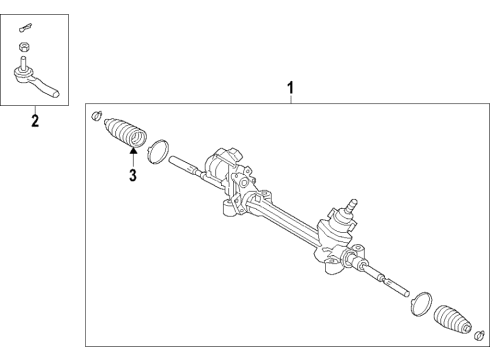 2020 Toyota Avalon Steering Column & Wheel, Steering Gear & Linkage Diagram 4 - Thumbnail