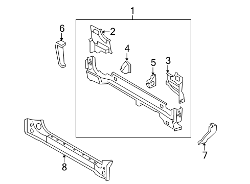 2017 Toyota Sequoia Rear Body Diagram
