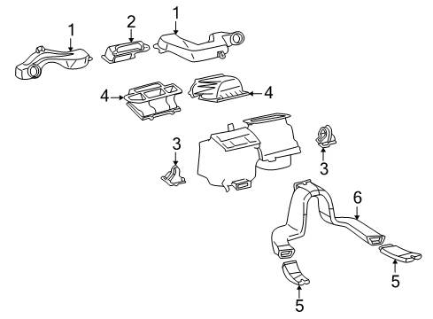 2004 Toyota RAV4 Ducts Diagram