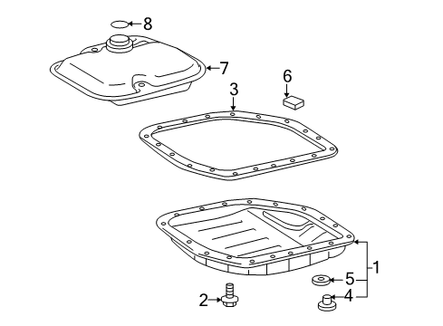 2012 Toyota Yaris Transaxle Parts Diagram