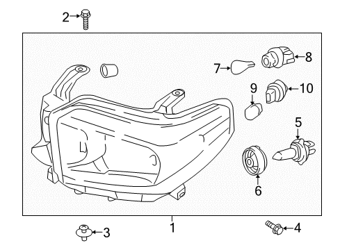 2018 Toyota Tundra Headlamps Diagram