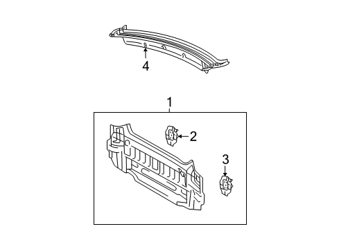 2004 Toyota Solara Rear Body Diagram