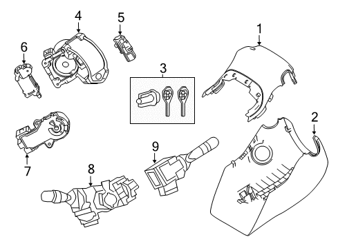 2018 Toyota C-HR Ignition Lock Diagram