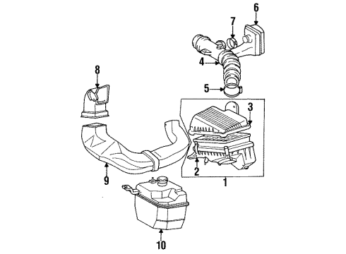 1993 Toyota Corolla Air Intake Diagram