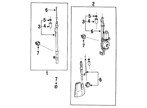 1988 Toyota Pickup Antenna & Radio Diagram