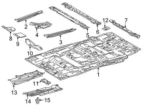 2020 Toyota Sienna Floor Diagram