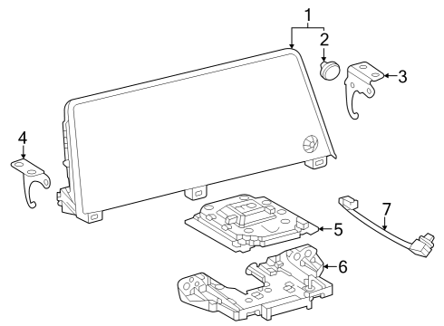 2023 Toyota Prius Navigation System Components Diagram 1 - Thumbnail