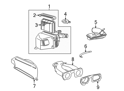 Hose, Air Diagram for 17341-46210