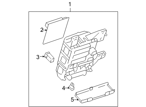 2004 Toyota Sienna Module Diagram for 89221-08021