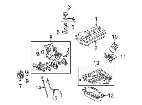 2012 Toyota Tacoma Engine Parts & Mounts, Timing, Lubrication System Diagram 4 - Thumbnail