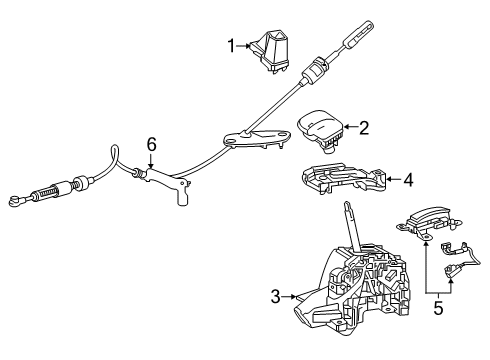 2021 Toyota RAV4 Gear Shift Control - AT Diagram