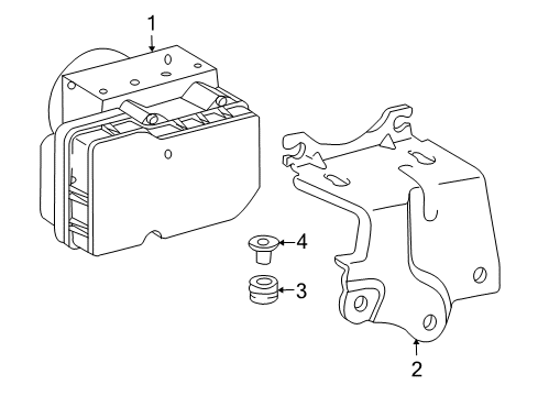 2010 Toyota RAV4 ABS Components Diagram