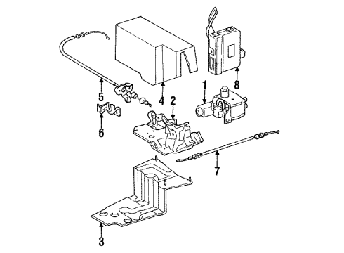 1996 Toyota Camry Computer Assembly, Cruise Control Diagram for 88240-33070